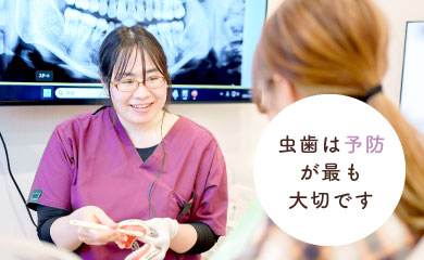 虫歯は予防が最も大切です